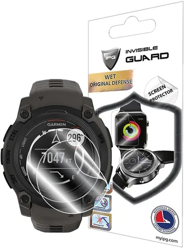 Vista 11 de IPG AMOLED Smartwatch Protector de pantalla de hidrogel para Garmin Instinct Crossover (2 unidades) Invisible HD Clear Film Anti-Scratch Protector