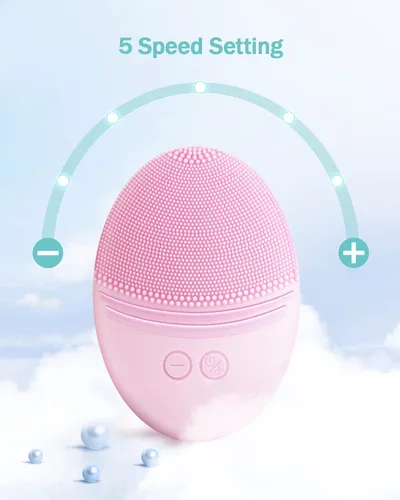 Vista 9 de EZBASICS Vaporizador facial incluido con cepillo de limpieza facial rosa