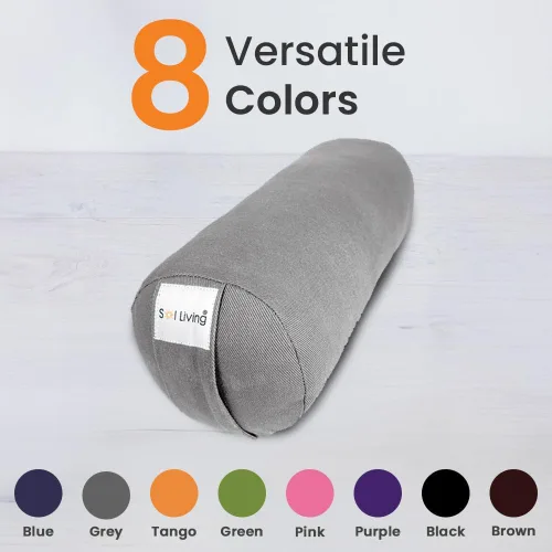 Vista 97 de Sol Living Almohada de yoga rectangular para meditación, accesorios de meditación de algodón, almohada de meditación restaurativa de yoga, almohada