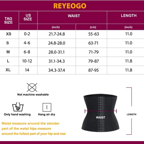Vista 7 de REYEOGO Shapewear Cinchers cintura entrenador para mujeres control de barriga postparto recuperación cinturón sin costuras cuerpo Shaper corsés faja