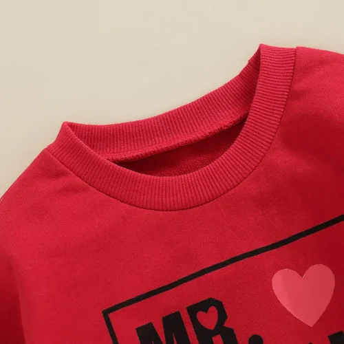 Vista 102 de Sudadera con cuello redondo para el día de San Valentín para bebé, niña, niño, para el día de San Valentín