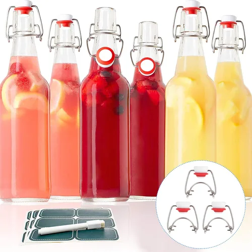 Vista 4 de DOITOOL Tapas de botella con tapa abatible, tapas de botella con tapa abatible, tapas oscilantes, equipo de elaboración de cerveza para botellas