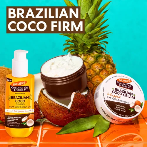 Vista 7 de Palmer's Fórmula de Aceite de Coco Brasileño Coco Aceite Corporal Reafirmante con Vitamina E, 6.5 onzas líquidas, ayuda a tensar y reafirmar la piel