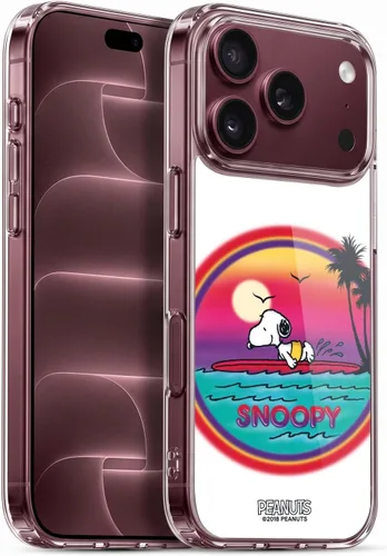 Vista 106 de Head Case Designs Funda de gel con licencia oficial de Peanuts Beach Surf Snoopy Boardwalk Airbrush [protección de grado militar] compatible