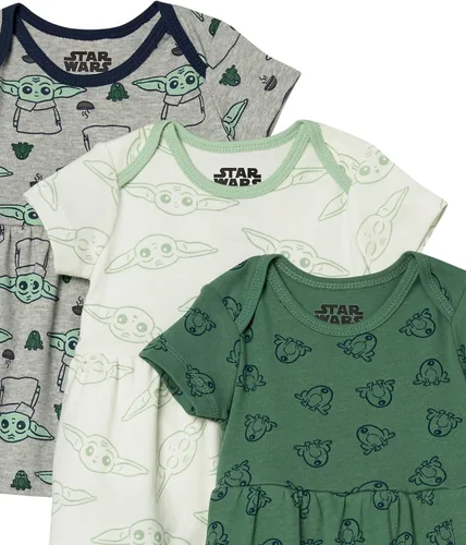 Vista 2 de Tienda Essentials Disney Star Wars Vestidos de princesa para niña, paquete de 3