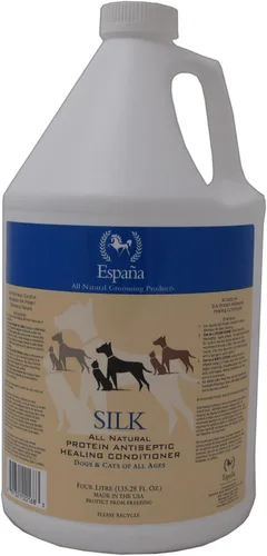 Vista 6 de Espana Silk ESP2120DC - Acondicionador antiséptico de proteína de seda especialmente formulado para perros y gatos, 33.82 onzas