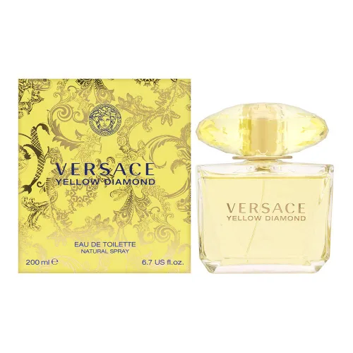 Vista 2 de Versace Yellow Diamond - Eau de Toilette en espray para mujer, 6.7 oz