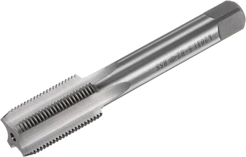Vista 10 de uxcell Macho métrico de rosca de máquina M18 x 2.5 de alta velocidad de acero roscado roscado herramienta de roscado de flautas rectas