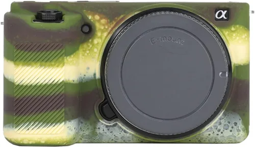 Vista 2 de ZV-E10 - Funda de silicona para Sony ZV-E10, color verde militar