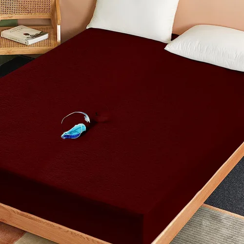 Vista 5 de SKY BEDDINGS Protector de colchón impermeable de tamaño individual, funda de colchón de rizo de alta calidad, ultrasuave, transpirable, sin ruido