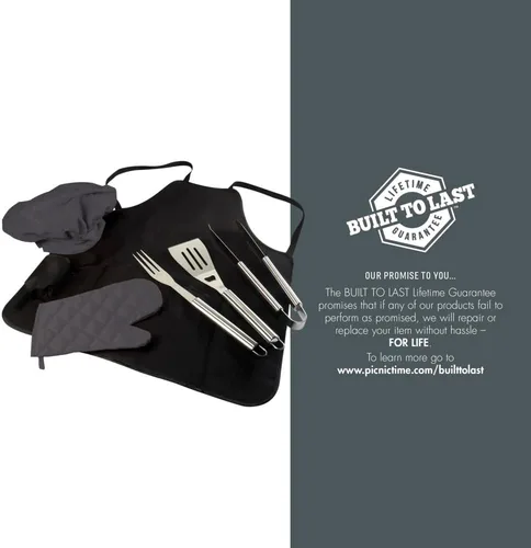 Vista 7 de Picnic TIME NFL BBQ Delantal Tote Pro Grill Set