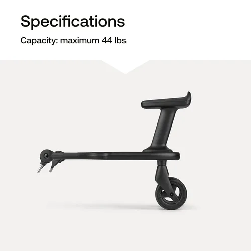 Vista 3 de Bugaboo Tabla con ruedas con asiento desmontable – Tabla de cochecito para niños pequeños compatible con todos los cochecitos Bugaboo – Tabla