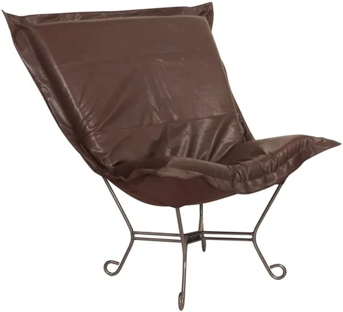 Vista 7 de Howard Elliott Collection Avanti Pecan - Silla de asiento oscilante con funda, silla multiusos de mariposa con marco de titanio, muebles de patio