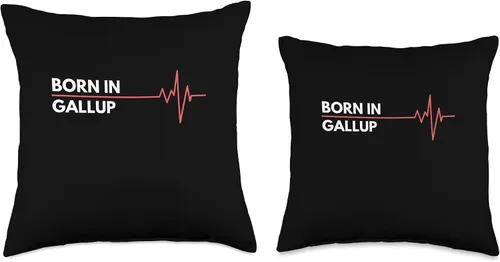 Vista 3 de Made In Gallup New Mexico City Of Birth Birthplace Throw Pillow
