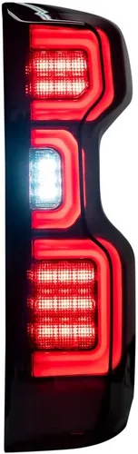 Vista 3 de Luces traseras Recon para Chevy Silverado 1500 2019 2020 OLED Lente ahumada