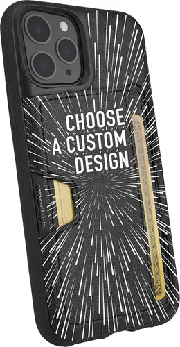 Vista 57 de Smartish Funda tipo cartera para iPhone 11 Pro - Wallet Slayer Vol. 2 [soporte protector delgado] tarjetero (seda) - Black Tie Affair