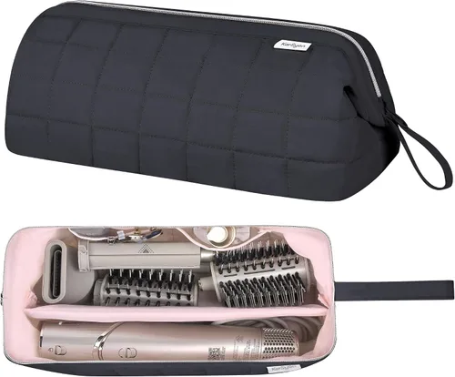 Vista 14 de KarSyon Organizador de Bolsa de Viaje para Herramientas de Cabello para Estuche Dyson Airwrap Soporte Secador de Cabello Shark Flex Style Cepillo