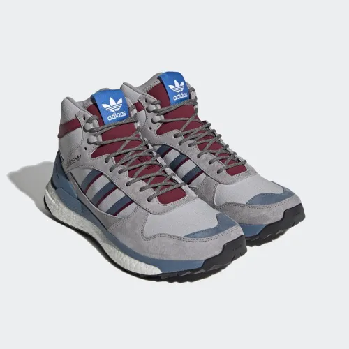 Vista 3 de adidas Originals Zapatos deportivos Marathon x Human Made Hi Top para hombre, Ónix transparenteSt Stonewash AzulBorgoña colegial