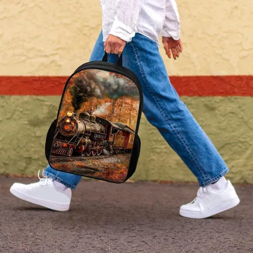 Vista 119 de HUGS IDEA Los animales frescos 3D niños escuela libro bolsa niños impresión mochilas, Baloncesto, Moderno