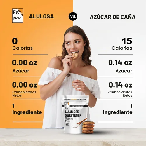Vista 6 de It's Just - Allulosa, sustituto del azúcar, edulcorante apto para keto, sin glicemia, sin OMG (311.8 g)