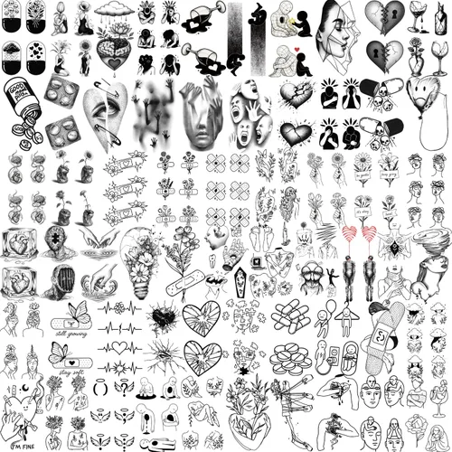 Vista 8 de 77 hojas de tatuajes temporales del 4 de julio para adultos y niños, tatuajes falsos patrióticos del Día de la Independencia de Estados Unidos