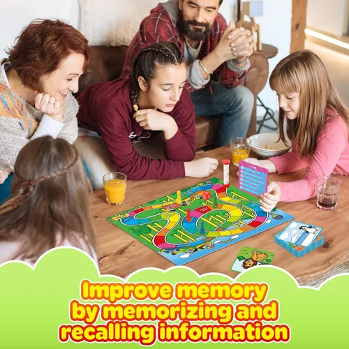 Vista 2 de Juegos de mesa de memoria para niños, juegos de mesa educativos de aprendizaje, juego de memoria para niños y niñas a partir de 6 años, divertido