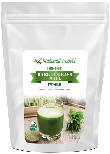Vista 10 de Z Natural Foods Polvo de jugo de alfalfa orgánico, polvo de superalimento de hierba verde, mezcla en batidos, bebidas, recetas, crudo, todo natural