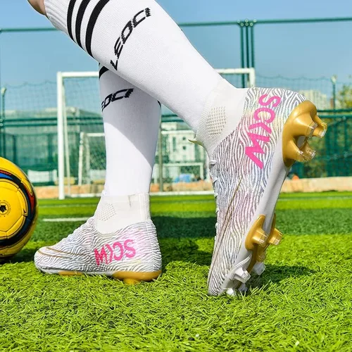 Vista 3 de AOCON Zapatos de fútbol para hombre FGAG juvenil zapatos deportivos de fútbol para entrenamiento al aire libre e