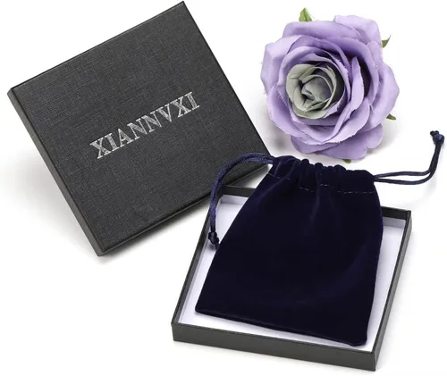 Vista 7 de XIANNVXI collar de piedras preciosas de cristal curativo con colgante de pirámide y cadena ajustable, joyería de cuarzo natural reiki para hombres