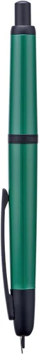 Vista 29 de Pluma estilográfica Jinhao 20 Press retráctil con plumín extrafino, convertidor de resina, regalo, transparente negro