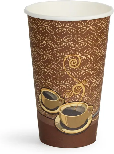 Vista 7 de PAMI Vasos de papel para café caliente de 8 onzas, [Paquete de 50], desechables, para llevar para bebidas calientes, vasos de papel de un solo uso