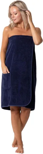 Vista 8 de Robe Direct Women’s Terry Cloth Spa and Bath Towel Wrap with Adjustable Closure & Elastic Top