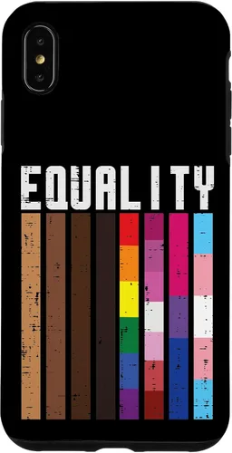 Vista 11 de Igualdad Negro LGBT Pride Rainbow Lesbian Gay Bi Trans - Funda de regalo para iPhone 17