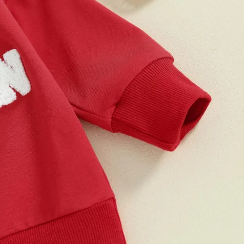 Vista 5 de Karuedoo Conjunto de sudadera con cuello redondo y pantalones deportivos para el día de San Valentín