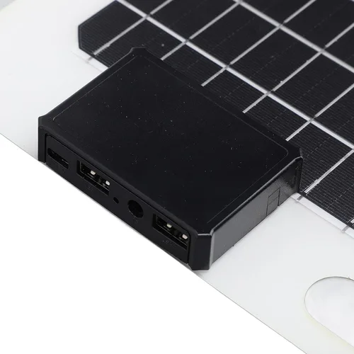 Vista 4 de Conjunto de panel solar portátil de 100 W de 18 V, cargadores de panel solar plegables, cargador solar de 12 V 24 V, doble USB, paneles solares a