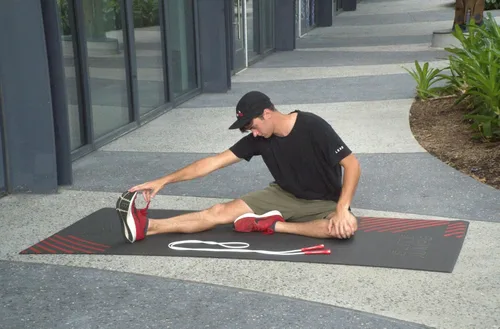 Vista 8 de Elite Jumps - Do Hard Things - Cuerdas de saltar con cuentas de 1 pulgada - Materiales fuertes y duraderos - Blanco con alfombrilla de cuerda