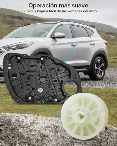 Vista 5 de 2 piezas de carrete de engranaje de tambor regulador de elevalunas compatible con Kia Optima 2016 2017 2018 2019 2020, reemplaza 82481D4000