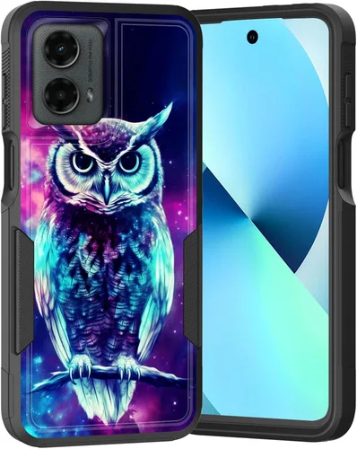 Vista 79 de para Moto G Play 4G 2024, funda de dos capas híbrida resistente y a prueba de golpes, PC duro + silicona suave protectora para Motorola Moto G Play