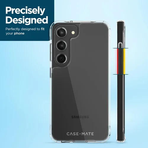 Vista 5 de Funda Case-Mate para Samsung Galaxy S23 Plus [3en1] con protector de pantalla FlexiShield y protector de lente de cámara [6.6"]