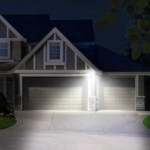 Vista 6 de LEPOWER Luces de seguridad LED cableadas con sensor de movimiento al aire Negro