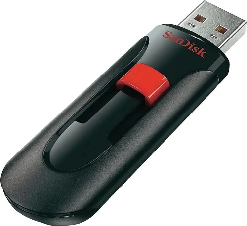 Vista 6 de Sandisk Cruzer Glide - Unidad flash USB, 64 GB, negro/rojo (SDCZ60-064G-A46)