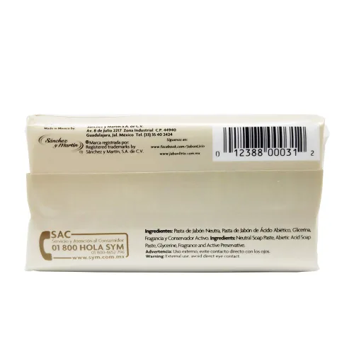 Vista 3 de Lirio Jabón en barra Dermatologico. Jabón antibacteriano enriquecido con glicerina. Para uso diario. Adecuado para todo tipo de piel. 5.3 onzas.
