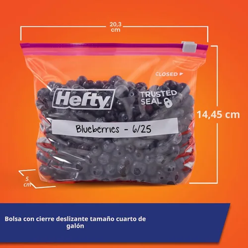 Vista 5 de Hefty - Bolsas de almacenamiento con cierre