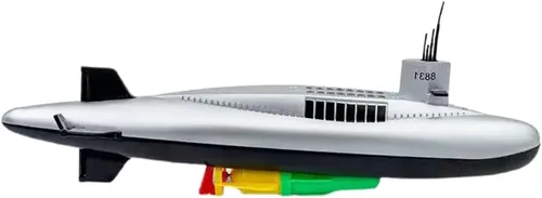 Vista 8 de Juguete de baño submarino eléctrico, divertido modelo de submarino militar, juguete flotante de agua para niños (8821)