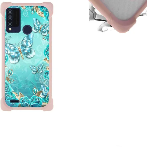 Vista 78 de jioeuinly Funda compatible con ZTE Blade X1 5G Phone Case PC Backplane + cubierta de silicona suave marco XSH
