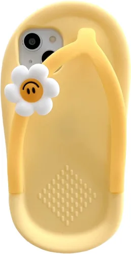 Vista 9 de Yatchen Kawaii - Fundas para teléfono para iPhone 7 Plus/8 Plus, bonita funda de silicona suave con chanclas para teléfono 3D, iPhone 7 Plus/8 Plus