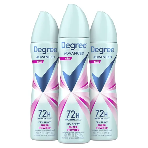 Vista 14 de Degree Desodorante antitranspirante en aerosol seco 72 horas de protección contra el sudor y el olor, desodorante lavanda y lirio acuático
