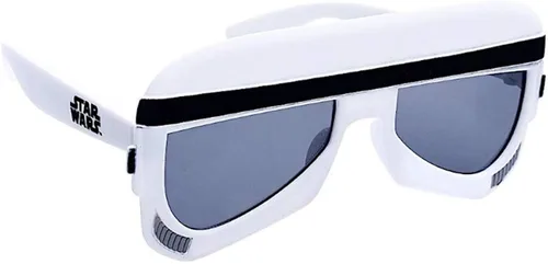 Vista 2 de Sun-Staches Personajes oficiales de Lil' Star Wars Storm Trooper, blanco, negro, 8 pulgadas