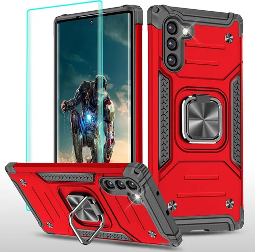 Vista 36 de YmhxcY Funda para Galaxy Note 8, funda para Galaxy Note 8 con protector de pantalla curvado 3D, fundas de grado armadura con soporte giratorio
