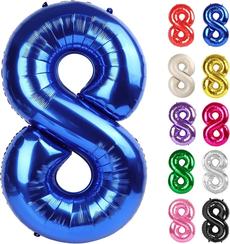 Vista 325 de Globo negro del número 0 de 40 pulgadas – globo número 0, decoraciones
